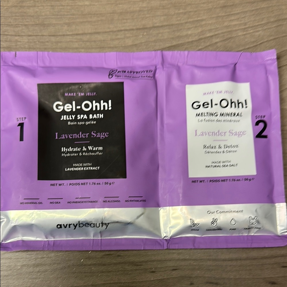 ❣️5 items 25.00 Avry beauty Gel-OhhLavender hydration and detox Jelly Spa Bath 🆕